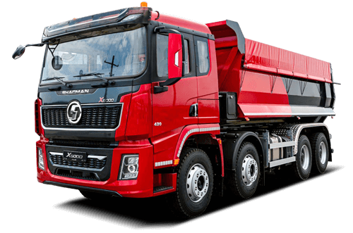 X5000 8x4 dump truck catalogue reference; body specification to confirm