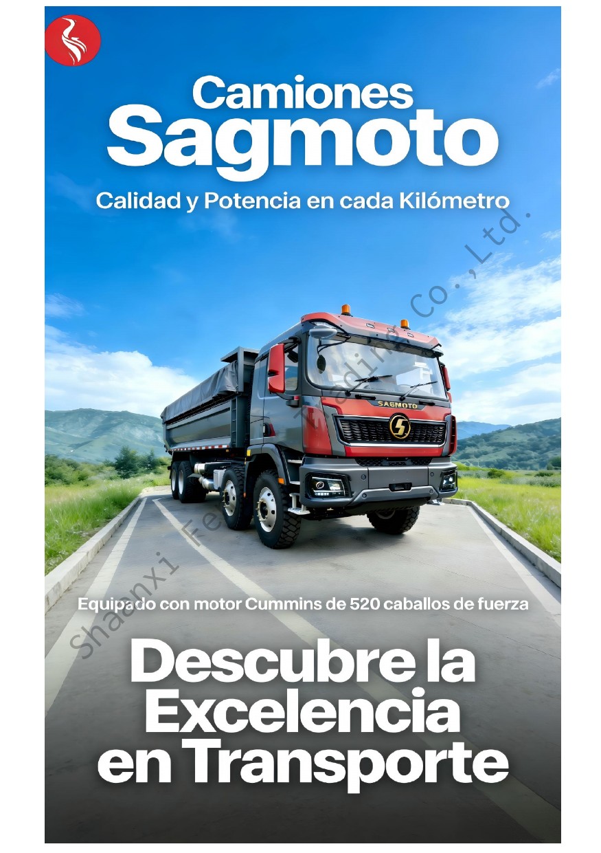 Portada del catálogo SAGMOTO X1s 8x4 en español
