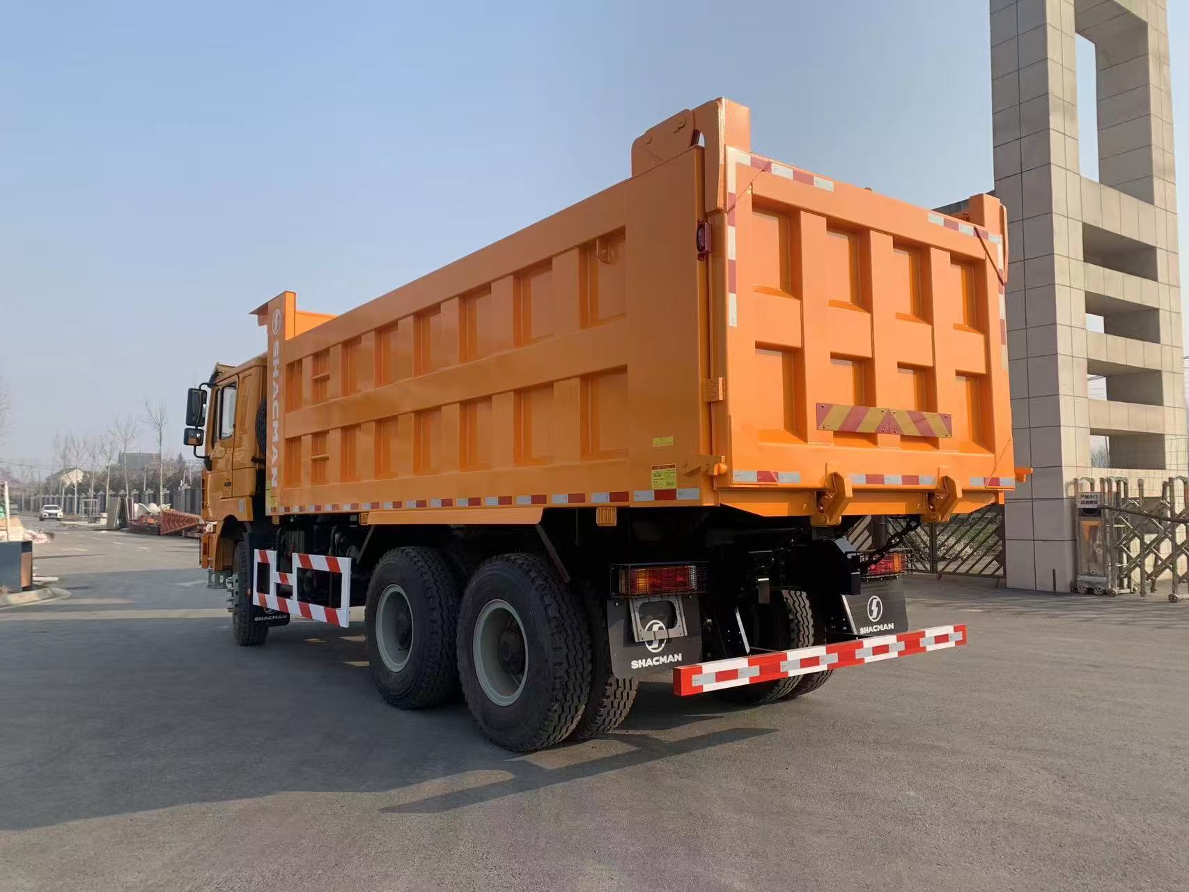 SHACMAN F3000 6x4 dump truck, rear-left view