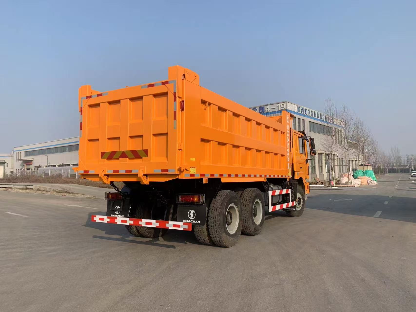SHACMAN F3000 6x4 dump truck, rear-right view